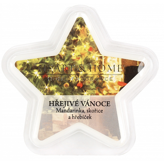 Heart & Home Teplý vianočný sójový vosk s prírodnou vôňou 27 g