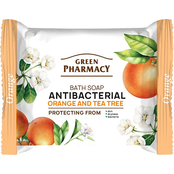 Green Pharmacy Pomaranč a Čajovník antibakteriálne toaletné mydlo 100 g