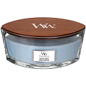 Woodwick Seaside Neroli - Pobrežná neroli vonná sviečka s dreveným širokým knôtom a viečkom sklo loď 453 g