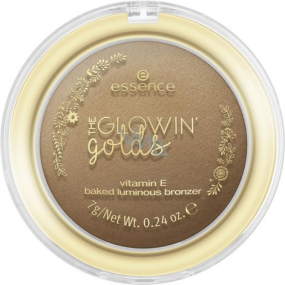 Essence The Glowin 'Golds Vitamín E Baked Luminous Bronzer bronzer 02 Good As Gold 7 g