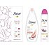 Dove Beauty For All Renewing Glow sprchový gél 250 ml + Go Fresh antiperspirant dezodorant sprej 150 ml, kozmetická sada