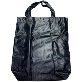 PlasticFar Čierna hodvábna taška s uškami 42 x 35 cm