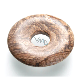 Jaspis Obrázok Donut prírodný kameň 30 mm, kameň pozitívnej energie