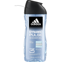 Adidas Dynamic Pulse 3v1 sprchový gel na telo, vlasy a pleť pre mužov 250 ml