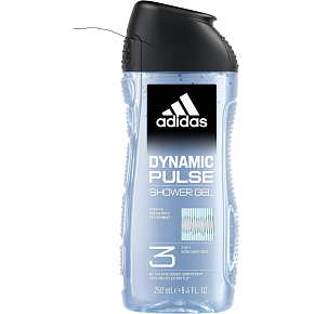 Adidas Dynamic Pulse 3v1 sprchový gel na telo, vlasy a pleť pre mužov 250 ml