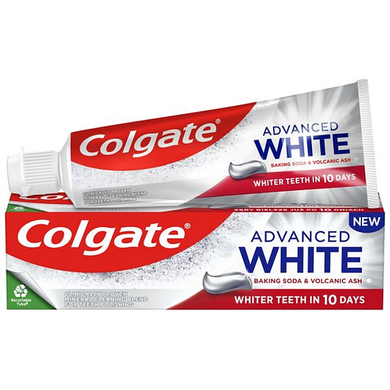 Colgate Advanced White Baking Soda & Volcanic Ash bieliaca zubná pasta 75 ml