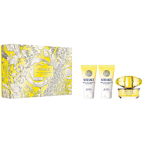Versace Yellow Diamond Pour Femme toaletná voda 50 ml + telové mlieko 50 ml + sprchový gél 50 ml, darčeková sada pre ženy