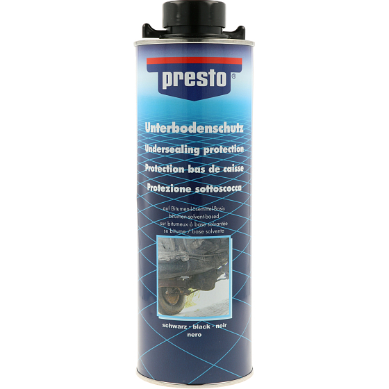 Motip 603239 Presto UBS Bitumen ochrana podvozku a karoserie, čierny, 1000 ml