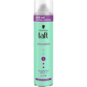 Taft lak na vlasy Volumen, fixácia 3, 400 ml