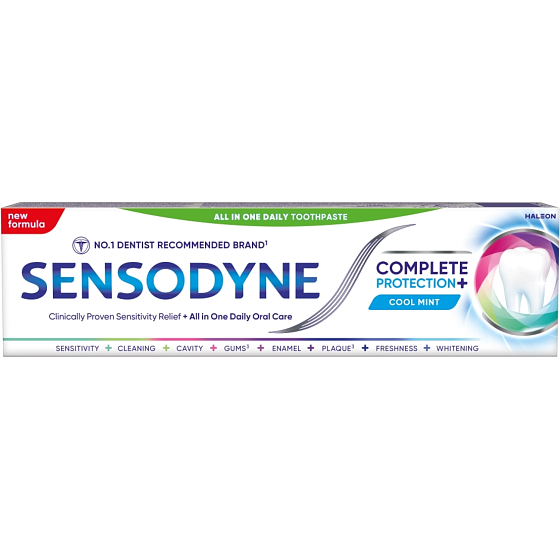 Sensodyne Kompletná ochrana Cool Mint zubná pasta pre citlivé zuby, 75 ml