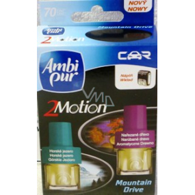Ambi Pur Car 2 Motion Mountain Drive horské jazero narezané drevo náhradná náplň