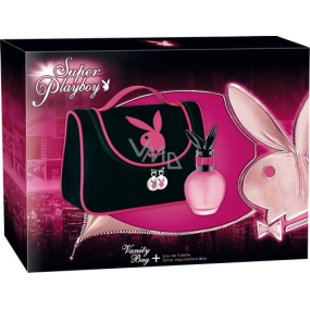 Playboy Super playboy for Her toaletná voda 30 ml + toaletná taška, darčeková sada