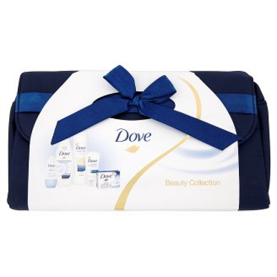 Dove Beauty sprchový gél 250 ml + deodorant sprej 50ml + telové mlieko 250ml + krém 75ml + mydlo 100 g, kozmetická sada