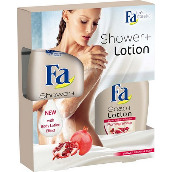 Fa Shower & Lotion Pomegranate sprchový gél 250 ml + tekuté mydlo 300 ml, kozmetická sada