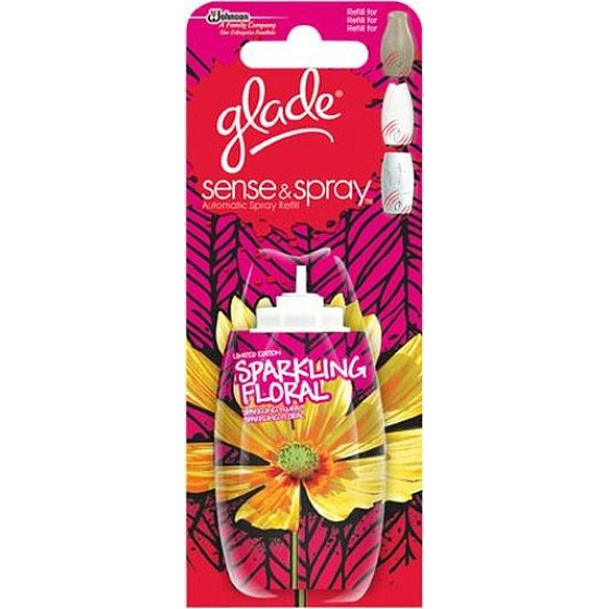 Glade Sense & Spray Sparkling Floral osviežovač vzduchu náhradná náplň 18 ml sprej