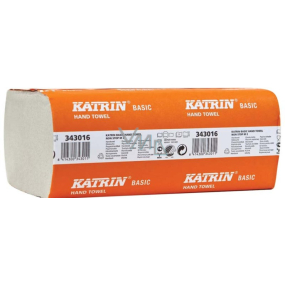 Katrin Basic Hand Towel ZigZag 2 papierové uteráky 2 vrstvové natural 23 x 22,4 cm 150 kusov