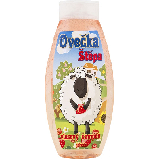 Bohemia Gifts Kids Ovečka Štěpa Jahoda šampón na vlasyn 500 ml