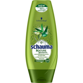 Schauma Nature Moments Stredomorský olivový olej a Aloe Vera regeneračné proti štiepeniu končekov balzam na vlasy 200 ml
