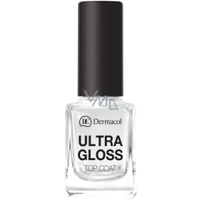 Dermacol Ultra Gloss Top Coat nadlak na nechty pre vytvorenie ultra lesku 11 ml