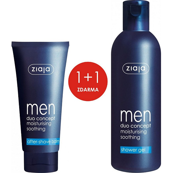 Ziaja Men Duo Concept balzam po holení 75 ml + sprchový gél 300 ml, duopack