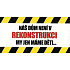 Nekupto Darčeky s humorom Ceduľka plechová Náš dom nie je 23 x 12 cm