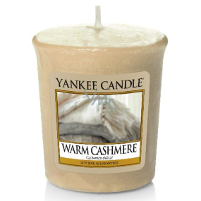Yankee Candle Warm Cashmere - Hrejivý kašmír vonná sviečka votívny 49 g