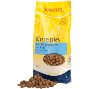 Josera Knuspies-94 Chrumkavá pochúťka pre psov s kačacím a hydinovým mäsom 1,5 kg
