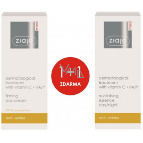 Ziaja Med Dermatitis Vitamin C & Hyaluronic spevňujúci krém na deň 50 ml + Med Dermatitis Vitamin C & Hyaluronic esencia 30 ml, duopack