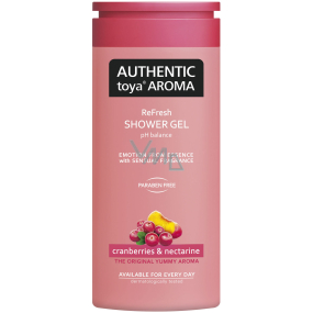 Authentic Toya Aróma Cranberries & Nectarine aromatický sprchový gél 400 ml