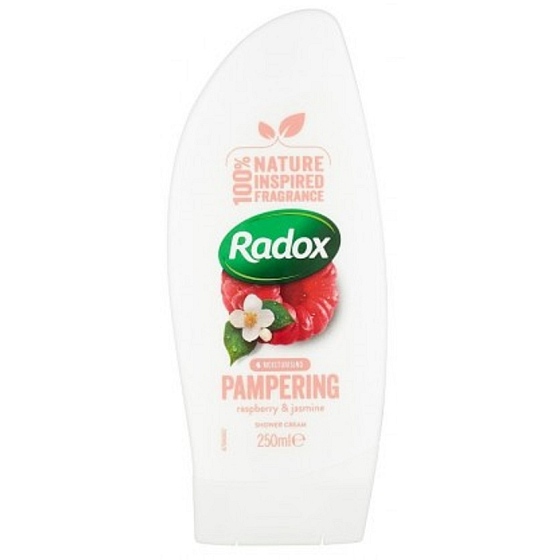 Radox Pampering s vôňou jazmínu a maliny sprchový gél 250 ml