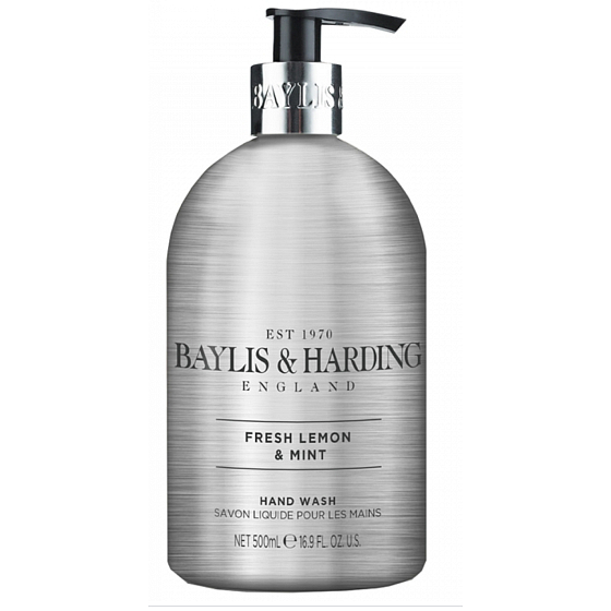 Baylis & Harding Citrón a Mäta tekuté mydlo na ruky dávkovač 500 ml