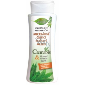 Bion Cosmetics Cannabis micelárny čistiace pleťové mlieko pre všetky typy pokožky 255 ml