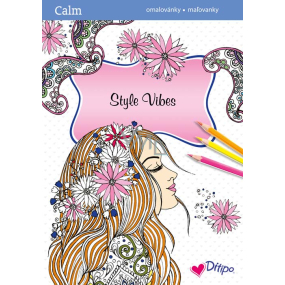 Ditipo Calm Style Vibes relaxačné maľovanky A4 32 strán