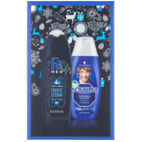 Fa Men Tropic Storm sprchový gél 250 ml + Schauma Men šampón na vlasy 250 ml, kozmetická sada