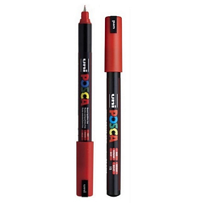 Posca Univerzálny akrylátový popisovač 0,7 mm Červená PC-1MR