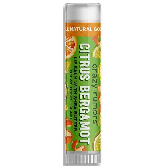 Crazy Rumors Citrus Bergamot balzam na pery s príchuťou citrusov a bergamotu 4,4 ml