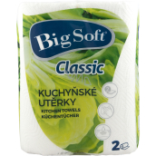 Big Soft Classic 2-vrstvové kuchynské papierové utierky, 2× 51 útržkov, 2 role
