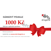 Darčeková poukážka na nákup tovaru v e-shope v hodnote 1 000 Kč