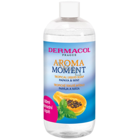 Dermacol Aroma Moment Papája a mäta tekuté mydlo náhradná náplň 500 ml