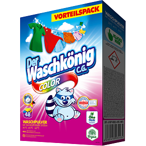 Waschkönig prací prášok Color, 48 praní, 2,88 kg