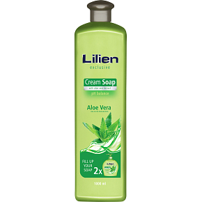 Lilien Aloe Vera tekuté mydlo, náplň, 1 l Lilien Aloe Vera tekuté mydlo, náplň, 1 l