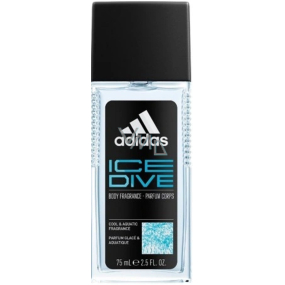 Adidas Ice Dive parfumovaný deodorant sklo pre mužov 75 ml