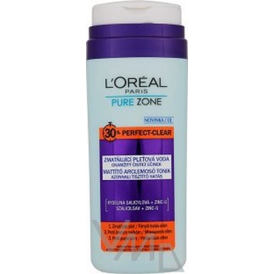 Loreal Paris Pure Zone Perfect Clear zmatňujúci pleťová voda 200 ml