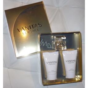 Versace Vanitas parfumovaná voda pre ženy 4,5 ml + telové mlieko 25 ml + sprchový gél 25 ml, darčeková sada
