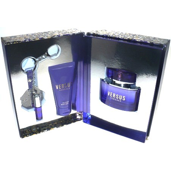 Versace Versus toaletná voda 50 ml + toaletná voda 3,5 ml + telové mlieko 50 ml + kľúčenka, darčeková sada
