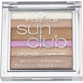 Essence Sun Club 01 Blondes-Lighter Skin rozjasňovač na oči, tvár a telo 11 g