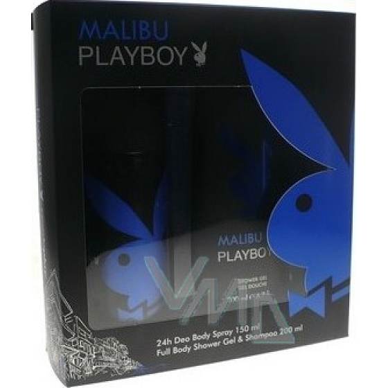 Playboy Malibu deodorant sprej 150 ml + sprchový gél 200 ml, kozmetická sada