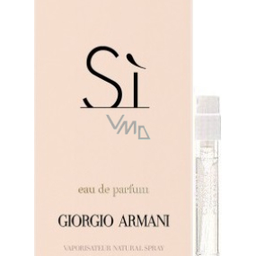 Giorgio Armani Sie toaletná voda pre ženy 1,5 ml s rozprašovačom, vialka