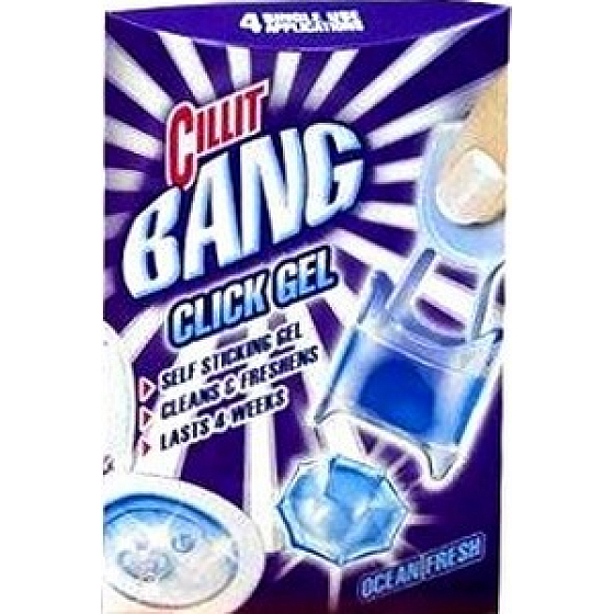 Cillit Bang Click Gél Ocean Fresh gélový čistič Wc 4 x 5 g