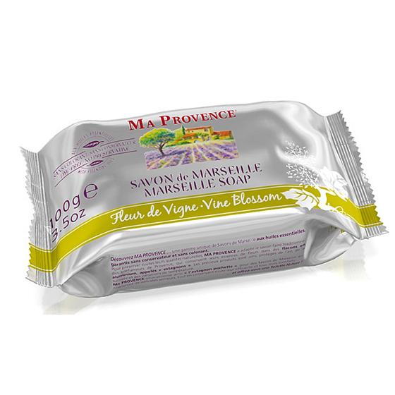 Ma Provence Bio Kvety vínnej révy pravej Marseille toaletné mydlo 100 g